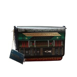 New Loungefly Harry Potter The Secrets Of Dumbledore Magical Book Crossbody Bag